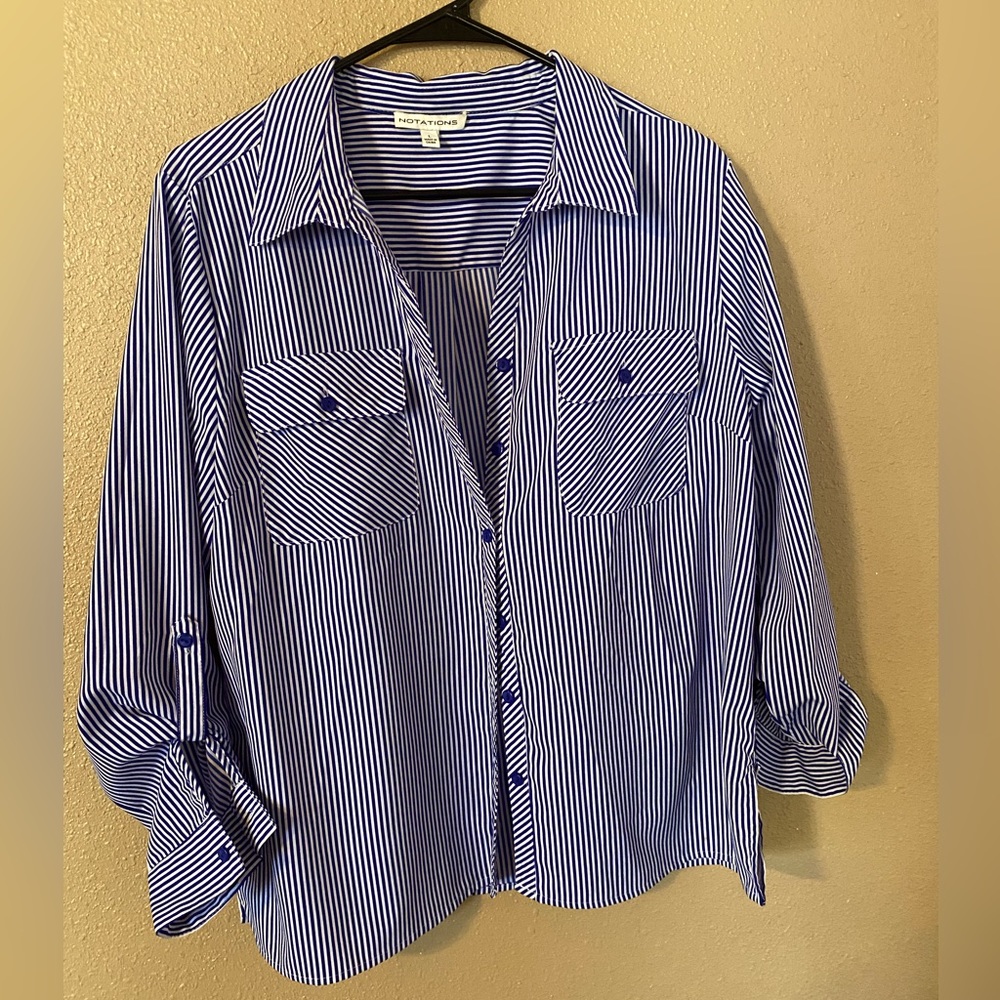 Notations Button down blouse